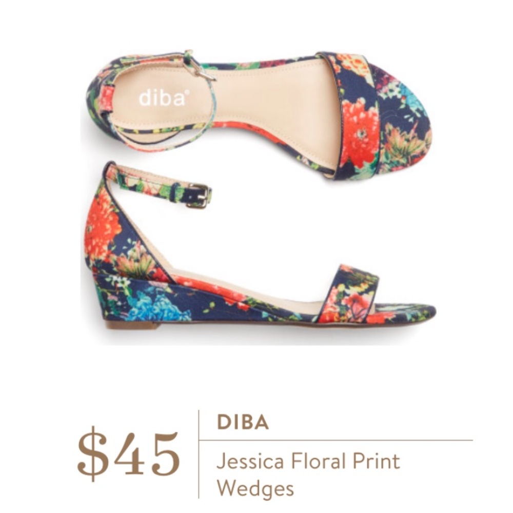 Diba Jessica Floral Wedge